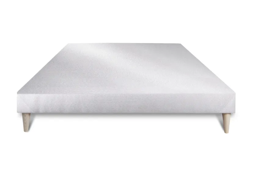 Ensemble Matelas Sommier 140x190 cm - Sommier Blanc (déjà monté) - Active