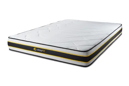 Matelas 140x190 cm Ressorts ensachés et Mémoire de forme - Flexy