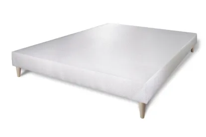 Ensemble Matelas Sommier 140x190 cm - Sommier Blanc (déjà monté) - Active