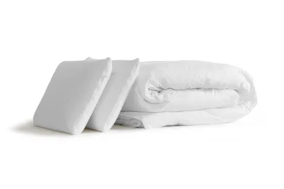 Pack lit complet 180x200 cm - Matelas + 2 Sommiers noirs + 2 oreillers + Couette - Active