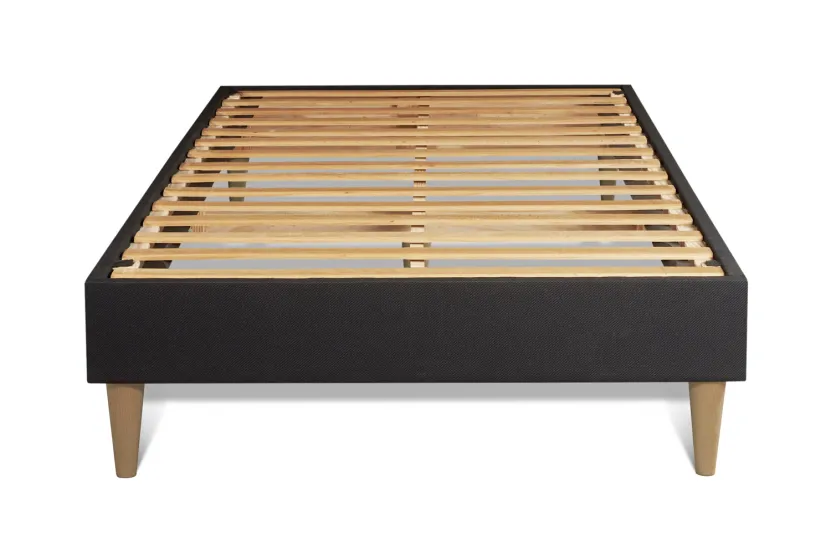 Ensemble Matelas Sommier 90x200 cm - Sommier Noir (en kit) - Active